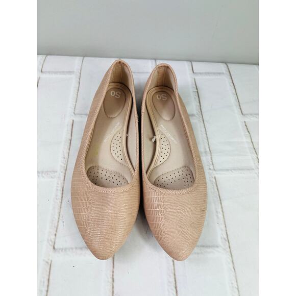 NWT So tan blush pink ballet flats size 9 - Picture 1 of 7